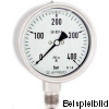 85275802  Rohrfeder-Chemiemanometer, mit Glyzerinfüllung, RF160CHGLY D802, GB160-U/1000 VA