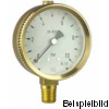 85121001S  Rohrfeder-Manometer, mit Glyzerin, RF63GLY D001S, G1/4B, GB63-U/160 P-Messing