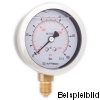 85122701S Einfachskala  Rohrfeder-Manometer, mit Glyzerinfüllung, RF63GLY D701S, GB63-U/25 MPa