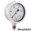 85120702  Rohrfeder-Chemiemanometer, mit Glyzerinfüllung, RF63CHGLY D702, GB63-U/100 VA