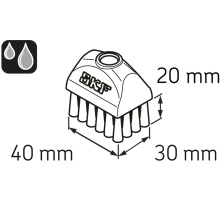 LAPB 3X4E1  Schmierstoffbürste, 30 x 40 mm