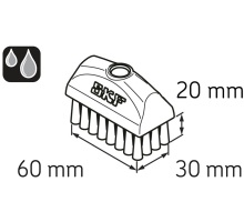 LAPB 3X7E1  Schmierstoffbürste, 3 x 6 cm